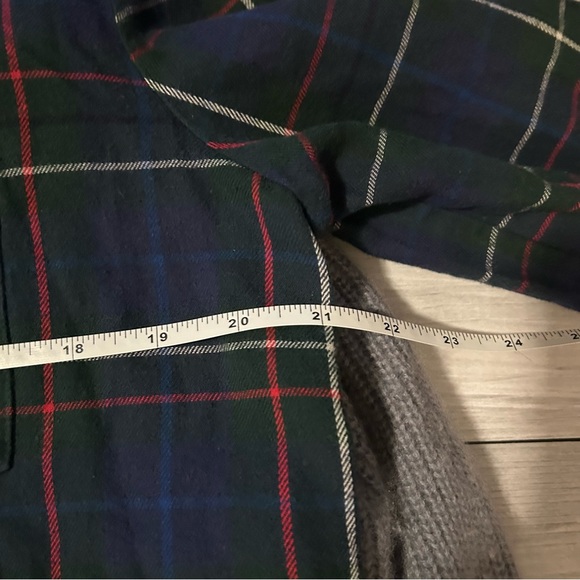 Madewell Flannel Oversized Ex-Boyfriend Shirt in Dark Plaid XS - Picture 5 of 8